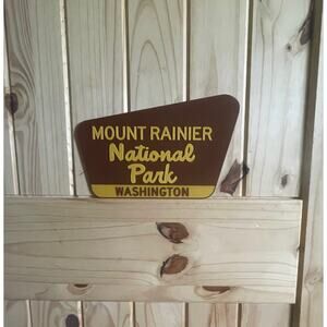 Mount Rainier National Park Washington Sign 3D Printed